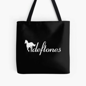 Cute White Pony Animal Illustration Tote Bag