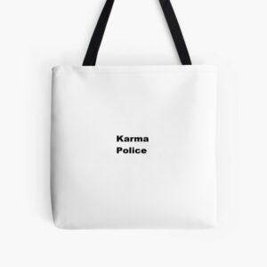 Karma Police Radiohead Song Lyrics Tote Bag