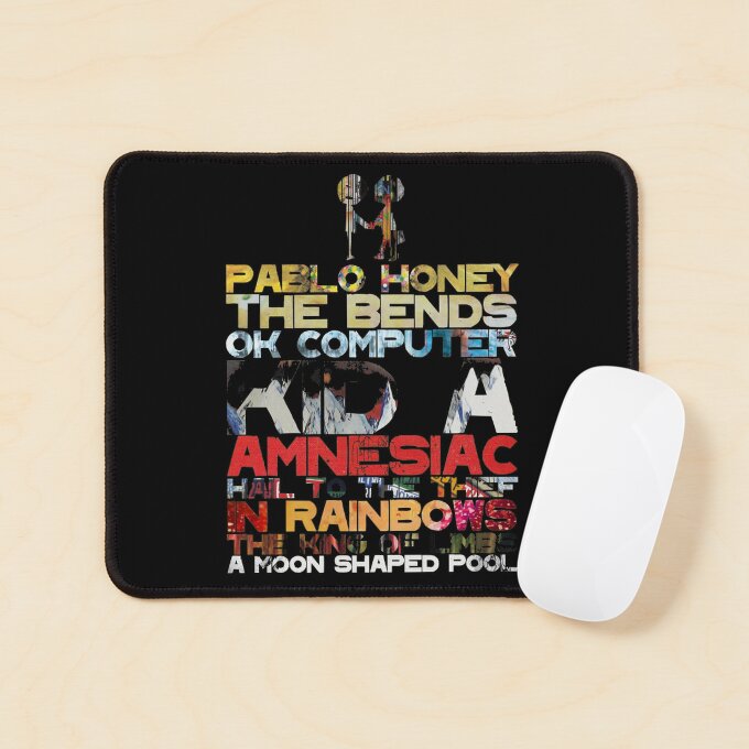 Licensed Radiohead Indie Rock Band Mouse Pad