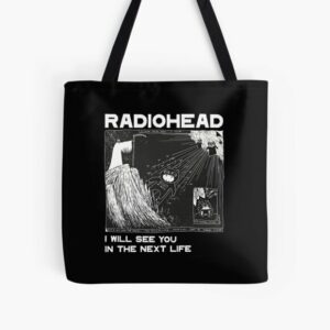 Radiohead Band Logo and Album Art Tote Bag