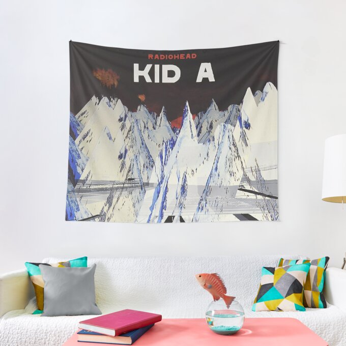 Radiohead Band Members Portrait Collage Tapestry