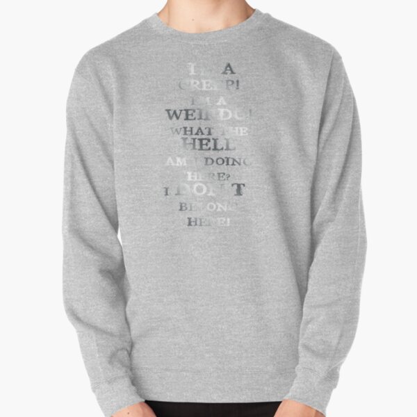 Radiohead Creep Song Metal Font Sweatshirt
