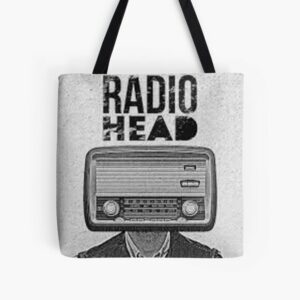 Radiohead Grayscale Album Art Numbered Poster Tote Bag