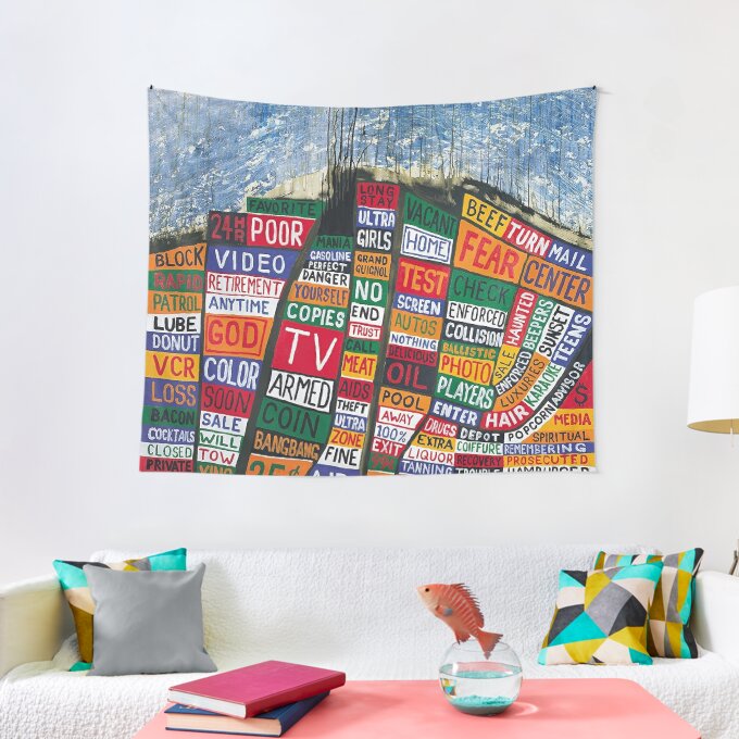 Radiohead Logo Iconic Band Merchandise Tapestry
