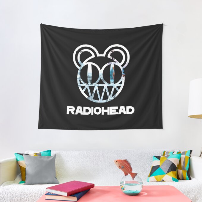 Retro Radios in a Row Tapestry