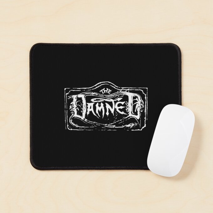 The Damned Punk Rock Band Logo Mouse Pad